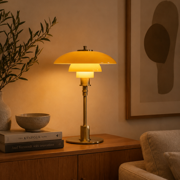 Duńska Designerska Lampa Stołowa